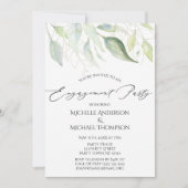 Invitation Green Gold Botanical Feuilles (Devant)