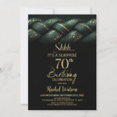Invitation Green Gold Braid Surprise 70e anniversaire (Devant)