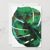 Invitation Green, Gold Tropical Hawaii Cinq-0 50e anniversair (Dos)