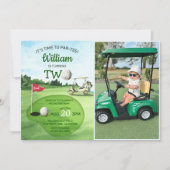 Invitation Green Golf PAR-TEE 2e anniversaire Photo (Devant)
