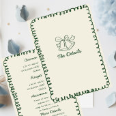 Invitation green hand drawn heart Whimsical Wedding details