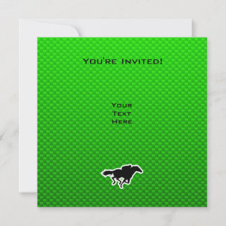 Invitation Green Horse Racing
