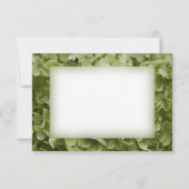 Invitation Green Hydrangea Flower Mariage Merci Notes (Dos)