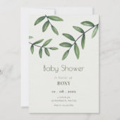 Invitation Green leaf (Devant)