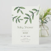 Invitation Green leaf (Debout devant)