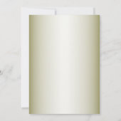 Invitation Green Leaves Pink Floral Golden Geometric Wedding (Dos)