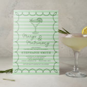 Invitation Green Margs and Matrimony Bachelorette Party