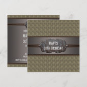 Invitation Green Metal Mans 30e fête d'anniversaire (Devant / Derrière)