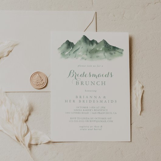 Invitation Green Mountain Country Bridesservatrices Brunch Sh
