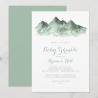 Green Mountain Country Calligraphy Bébé Sprinkle