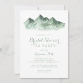 Invitation Green Mountain Country Fête des mariées Tea Party (Devant)