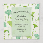 Invitation Green Nature Craft | Botanical Scrapbook (Devant)