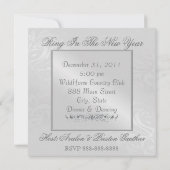 Invitation Green New Years Masquerade Argent (Dos)