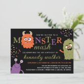 Invitation Green Orster Monster Mash Halloween Party (Debout devant)