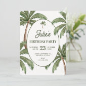 Invitation Green palm tree  (Debout devant)