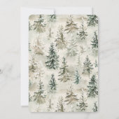 Invitation Green Pine Trees Bridal Shower (Dos)
