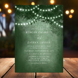 Invitation Green Rustic Dreamtree Mariage de voyants de chaîn<br><div class="desc">Créez une atmosphère enchanteresse avec ce Green Rustic Dreamy Tree String Lights Faire-part de mariage. Doté d'un magnifique arbre vert rustique orné de lumières à cordes rêvées, cette invitation donne le ton romantique parfait pour votre journée spéciale. Idéal pour les cérémonies en plein air et en soirée, il saisit l'essence...</div>