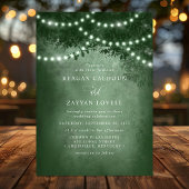 Invitation Green Rustic Dreamtree Mariage de voyants de chaîn