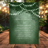 Invitation Green Rustic Dreamtree Mariage de voyants de chaîn