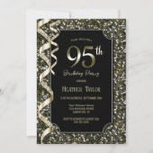 Invitation Green Sequins 95e fête d'anniversaire (Devant)