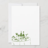 Invitation Green Stripes That's Amore Bridal Shower (Dos)