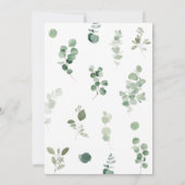 Invitation Green Teddy Bear Fête d'anniversaire (Dos)