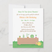 Invitation Green Thumbs Planter Box Anniversaire de enfant Pa (Devant)