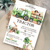 Invitation Green Tractor 2ème anniversaire
