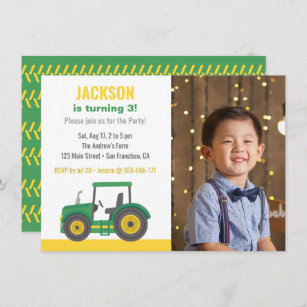 Invitations Faire Part Tracteur Zazzle Be