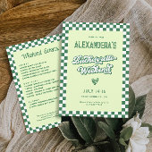 Invitation Green Tropical Bachelorette Week-end