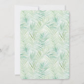 Invitation Green Tropical Leaves Aloha Bridal Shower (Dos)