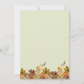 Invitation Green Truck Automne quitte Citrouille Patch Annive (Dos)