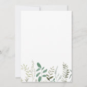 Invitation green watercolor cross First Communion (Dos)