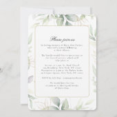 Invitation Greenery "Celebration of Life" Photo Funeral   (Dos)