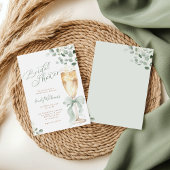 Invitation Greenery Champagne Bridal Shower