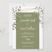 Invitation Greenery Eucalyptus Sauge (Devant)