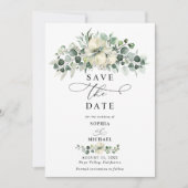 Invitation Greenery Eucalyptus Wedding Save The Date (Devant)
