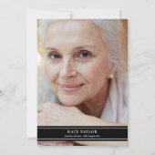 Invitation Greenery Floral Funeral Celebration of Life Photo (Dos)