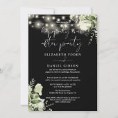 Invitation Greenery Happily Ever After Eloped Wedding Photo (Devant)
