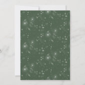 Invitation Greenery Holly Berries Fête de Noël Wreath (Dos)