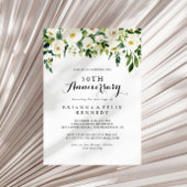 Invitation Greenery White Floral 50e anniversaire de mariage