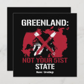 Invitation Greenland Sovereignty Not Your 51st State Arctic (Devant / Derrière)