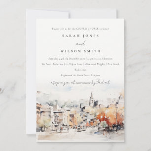 Invitation Greenville Caroline du Sud Paysage Couple Douche