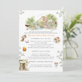 Invitation Greenville SC Bachelorette Weekend Itinerary (Debout devant)