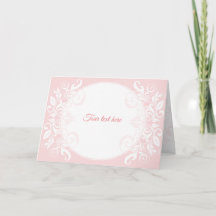 Greeting card, wedding invitation, pink, floral,