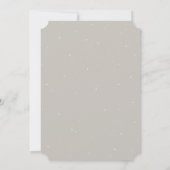 Invitation Greige Snowberry+Eucalyptus Réception de mariage u (Dos)