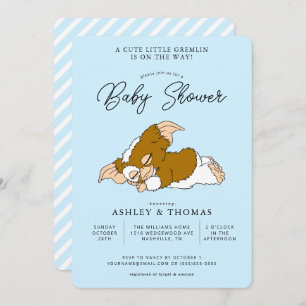 Invitation Gremlins   Baby shower Gizmo Boy