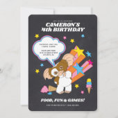 Invitation Gremlins | Gizmo Chalkboard Anniversaire (Devant)