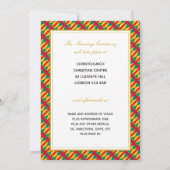 Invitation GRENADA CARRIACOU Mariage des Écritures chrétienne (Dos)