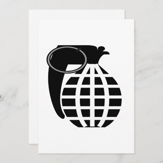 Invitation Grenade (Devant / Derrière)